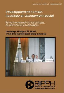 Cover of the issue Hommage à Philip H. N. Wood, artisan d’une révolution dans le champ du handicap